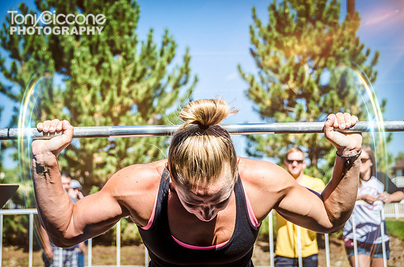 Denver Fitness photography of crossfit woman doing squats