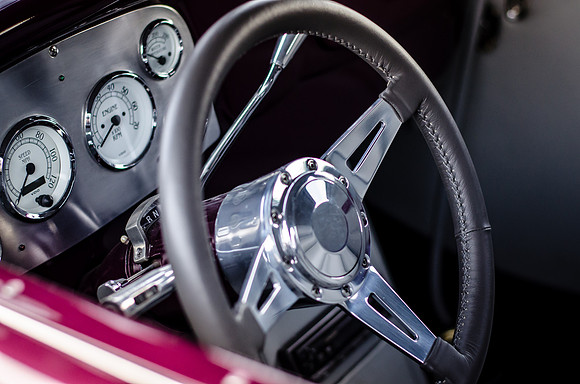 Inside Hot Rod Car - American Steel (Car Photography)