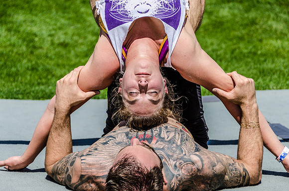 AcroYoga with High Frequency Loft | Taos Yoga Festival at KTAOS Solar Center | Photo #9