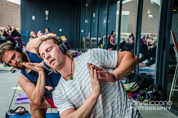Airbnb Rooftop Yoga Event | Denver Event Photography | Sound Off Colorado