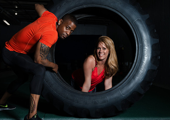 Denver Fitness Photography of person trainers Jessica David Beal & Myk | Denver Fitness Photographers