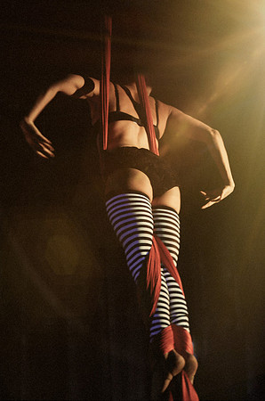 Leigh Ann DeLoach Glowing on the Aerial Silks | Denver, Colorado