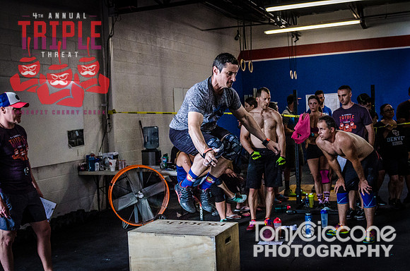 Denver event photography at Crossfit Cherry Creek's Triple Threat Competition | Crossfit Men's Open WOD 10