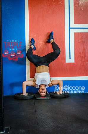 Denver fitness event photography of RX Crossfit Women in Denver, Colorado's Triple Threat Crossfit Competition.