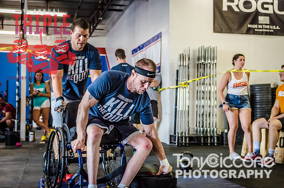 Denver sports event photography of Men's RX CFCC Triple Threat Crossfit Workout