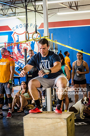 Denver sports event photography of Men's RX CFCC Triple Threat Crossfit Workout