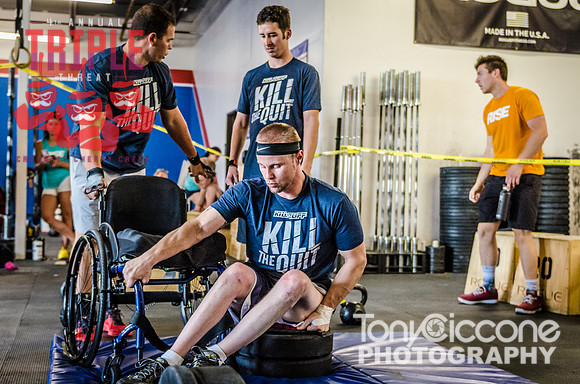 Denver sports event photography of Men's RX CFCC Triple Threat Crossfit Workout