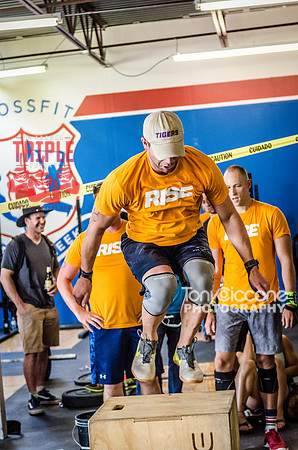 Denver sports event photography of Men's RX CFCC Triple Threat Crossfit Workout