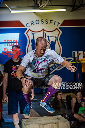 Denver sports event photography of Men's RX CFCC Triple Threat Crossfit Workout