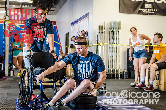 Denver sports event photography of Men's RX CFCC Triple Threat Crossfit Workout