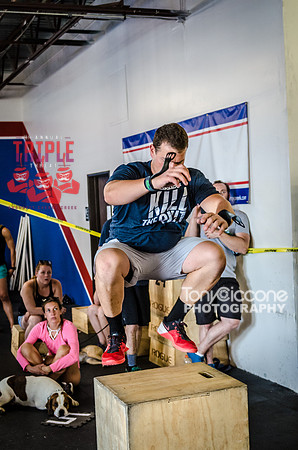 Denver sports event photography of Men's RX CFCC Triple Threat Crossfit Workout
