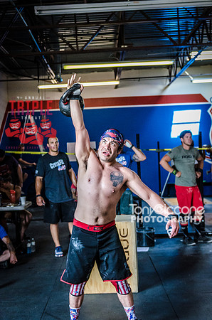 Denver sports event photography of Men's RX CFCC Triple Threat Crossfit Workout