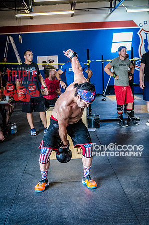 Denver sports event photography of Men's RX CFCC Triple Threat Crossfit Workout