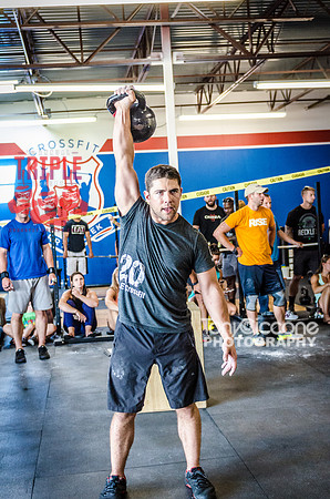 Denver sports event photography of Men's RX CFCC Triple Threat Crossfit Workout