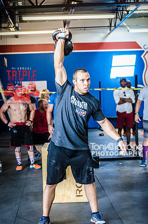 Denver sports event photography of Men's RX CFCC Triple Threat Crossfit Workout