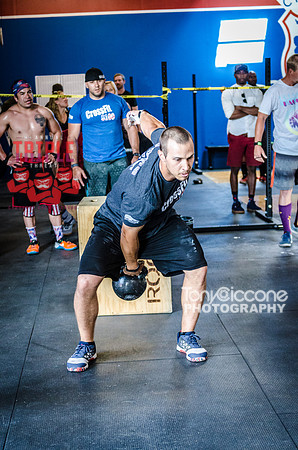 Denver sports event photography of Men's RX CFCC Triple Threat Crossfit Workout