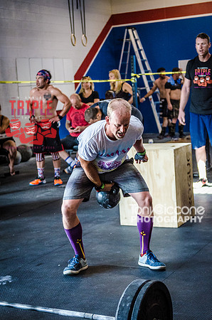Denver sports event photography of Men's RX CFCC Triple Threat Crossfit Workout