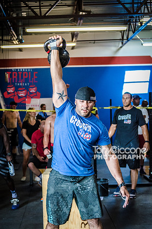 Denver sports event photography of Men's RX CFCC Triple Threat Crossfit Workout