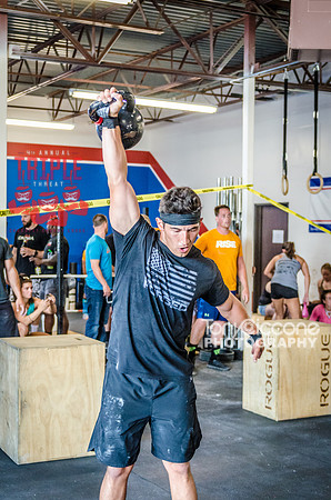 Denver sports event photography of Men's RX CFCC Triple Threat Crossfit Workout