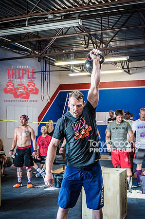 Denver sports event photography of Men's RX CFCC Triple Threat Crossfit Workout