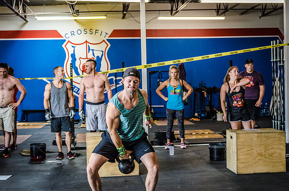 Crossfit Event Fitness Photography of Crossfit Cherry Creek's Triple Threat | Volunteer's WOD