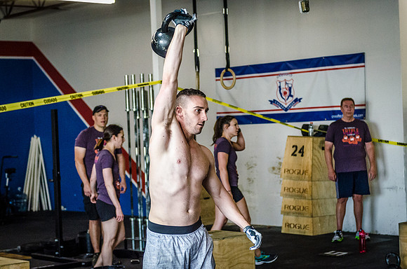 Crossfit Event Fitness Photography of Crossfit Cherry Creek's Triple Threat | Volunteer's WOD