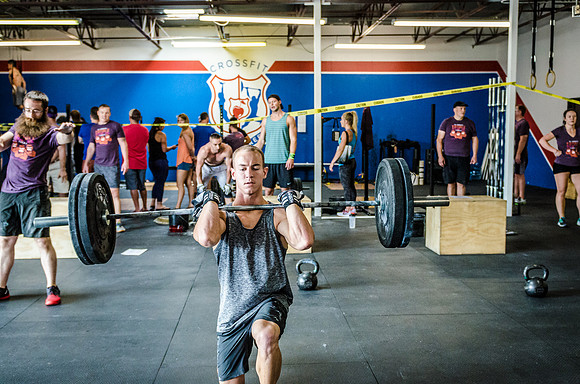 Crossfit Event Fitness Photography of Crossfit Cherry Creek's Triple Threat | Volunteer's WOD