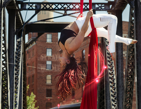 Hear Her Beautiful Magic Aerial Dance | Aerial Acrobatics Photography of Caroline Lange